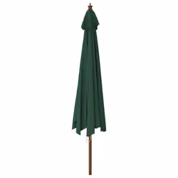 vidaXL Garden Parasol Outdoor Umbrella Patio Sun Shade with Wooden Pole - green - Additional view 4