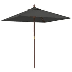 vidaXL Garden Parasol Umbrella with Wooden Pole Outdoor Parasol Sun Umbrella - anthracite