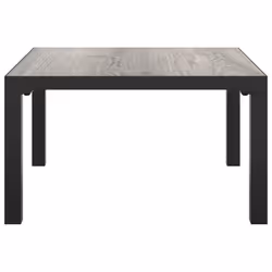 vidaXL Garden Coffee Table Grey 55x55x31 cm DPC and Steel End Sofa Couch Table - Additional view 2