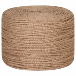 vidaXL Rope 100% Jute Natural Hemp Cord Sisal Rope Multi Purpose Rope Cable - 8 mm x 100 m