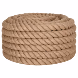 vidaXL Rope 100% Jute Natural Hemp Cord Sisal Rope Multi Purpose Rope Cable - 5 m/ 40 mm