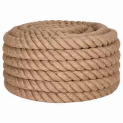 vidaXL Rope 100% Jute Natural Hemp Cord Sisal Rope Multi Purpose Rope Cable - 10 m/ 40 mm