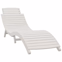 vidaXL Sun Lounger Recliner Outdoor Chair Wooden Sunbed Solid Wood Acacia - 1 sunlounger