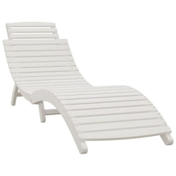 vidaXL Sun Lounger Recliner Outdoor Chair Wooden Sunbed Solid Wood Acacia - 1 sunlounger