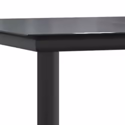 vidaXL Garden Dining Set 7 Piece Black Poly Rattan Dining Table and Chair - Additional view 8