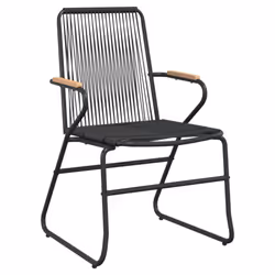 vidaXL Garden Dining Set Outdoor Table and Chairs Patio Lounge Set PVC Rattan - 5 piece, 160 cm table length - Additional view 4