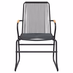 vidaXL Garden Dining Set Outdoor Table and Chairs Patio Lounge Set PVC Rattan - 5 piece, 160 cm table length - Additional view 5