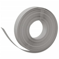 vidaXL Garden Edging Patio Lawn Edging Garden Border Rolls 5 pcs Polyethylene - grey, 10 x 0.1 m