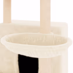 vidaXL Cat Tree with Sisal Scratching Posts Cat Scratch Tower Climber Dark Grey - cream - Additional view 6
