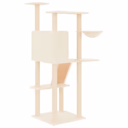 vidaXL Cat Tree with Sisal Scratching Posts Cat Scratch Tower Cat Climber - cream - Additional view 4