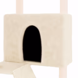 vidaXL Cat Tree with Sisal Scratching Posts Cat Scratch Tower Cat Climber - cream - Additional view 5