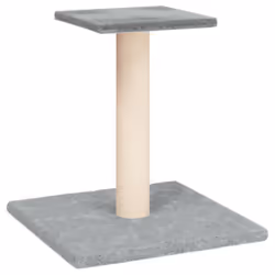 vidaXL Cat Scratching Post with Platform Cat Tree Cat Tower Activity Center - light grey