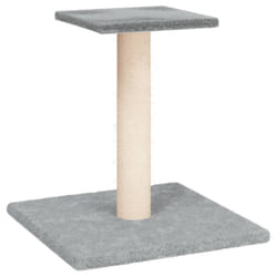 vidaXL Cat Scratching Post with Platform Cat Tree Cat Tower Activity Center - light grey