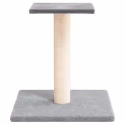 vidaXL Cat Scratching Post with Platform Cat Tree Cat Tower Activity Center - light grey