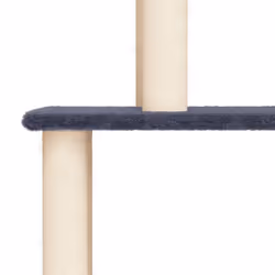 vidaXL Cat Tree with Sisal Scratching Posts Cat Scratch Tower Climber Dark Grey - dark grey - Additional view 4