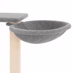 vidaXL Cat Tree with Scratching Posts Cat Tower Cat Climber Activity Center - light grey - Additional view 6
