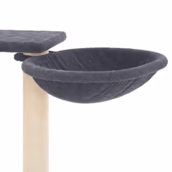 vidaXL Cat Tree with Scratching Posts Cat Tower Cat Climber Activity Center - dark grey - Additional view 6