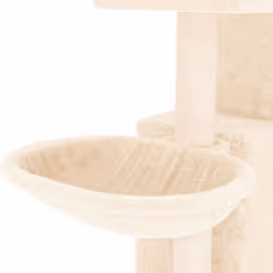 vidaXL Cat Tree with Sisal Scratching Posts Cat Scratch Tower Climber Dark Grey - cream - Additional view 6