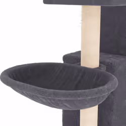 vidaXL Cat Tree with Sisal Scratching Posts Cat Scratch Tower Climber Dark Grey - dark grey - Additional view 6