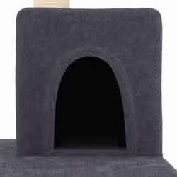 vidaXL Cat Tree with Sisal Scratching Posts Cat Scratch Tower Climber Dark Grey - dark grey - Additional view 5