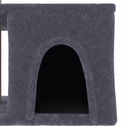 vidaXL Cat Tree with Sisal Scratching Posts Cat Scratch Tower Climber Dark Grey - dark grey - Additional view 5