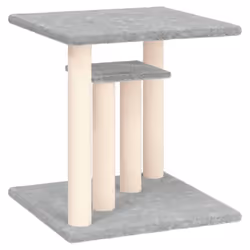 vidaXL Cat Scratching Posts with Platforms Cat Tree Pet Cat Tower Dark Grey - light grey