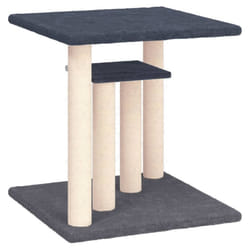 vidaXL Cat Scratching Posts with Platforms Cat Tree Pet Cat Tower Dark Grey - dark grey