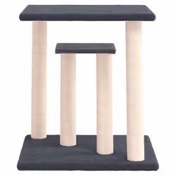 vidaXL Cat Scratching Posts with Platforms Cat Tree Pet Cat Tower Dark Grey - dark grey