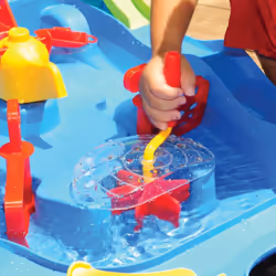 vidaXL Water Fun Trolley Polypropylene Water Play Table Waterway Blue/Green - blue - Additional view 4