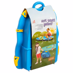 vidaXL Water Fun Trolley Polypropylene Water Play Table Waterway Blue/Green - blue - Additional view 7