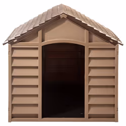 vidaXL Dog House Brown PP Animal Shelter Pet Supply 71x71.5x68 cm/86x84x82 cm - 86 x 84 x 82 cm - Additional view 2