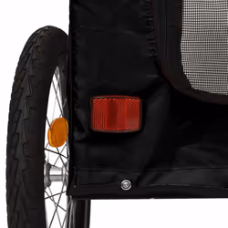 vidaXL Dog Bike Trailer Bicycle Trailer Bike Carriage Oxford Fabric and Iron - black - Additional view 10