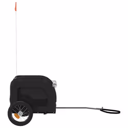vidaXL Dog Bike Trailer Bicycle Trailer Bike Carriage Oxford Fabric and Iron - black - Additional view 5