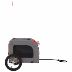 vidaXL Dog Bike Trailer Bicycle Trailer Bike Carriage Oxford Fabric and Iron - red, 125 x 64 x 66 cm - Additional view 5