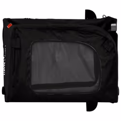 vidaXL Dog Bike Trailer Bicycle Trailer Bike Carriage Oxford Fabric and Iron - black, 125 x 64 x 66 cm - Additional view 8