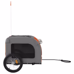 vidaXL Dog Bike Trailer Bicycle Trailer Bike Carriage Oxford Fabric and Iron - red, 69 x 133.5 x 73.5 cm - Additional view 5