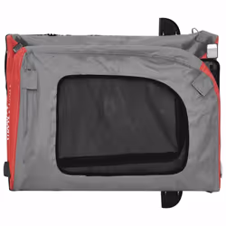 vidaXL Dog Bike Trailer Bicycle Trailer Bike Carriage Oxford Fabric and Iron - red, 69 x 133.5 x 73.5 cm - Additional view 9