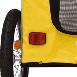 vidaXL Dog Bike Trailer Bicycle Trailer Bike Carriage Oxford Fabric and Iron - yellow, 69 x 133.5 x 73.5 cm - Additional view 8