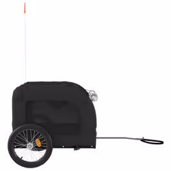 vidaXL Dog Bike Trailer Bicycle Trailer Bike Carriage Oxford Fabric and Iron - black, 69 x 133.5 x 73.5 cm - Additional view 5