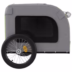 vidaXL Dog Bike Trailer Bicycle Trailer Bike Carriage Oxford Fabric and Iron - green, 69 x 133.5 x 73.5 cm - Additional view 6