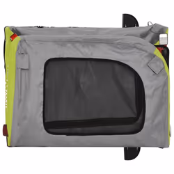 vidaXL Dog Bike Trailer Bicycle Trailer Bike Carriage Oxford Fabric and Iron - green, 69 x 133.5 x 73.5 cm - Additional view 9