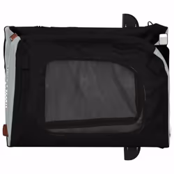 vidaXL Dog Bike Trailer Bicycle Trailer Bike Carriage Oxford Fabric and Iron - black and grey - Additional view 8
