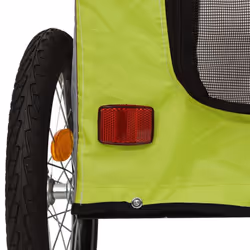 vidaXL Dog Bike Trailer Bicycle Trailer Bike Carriage Oxford Fabric and Iron - green - Additional view 10