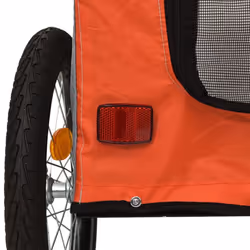 vidaXL Dog Bike Trailer Bicycle Trailer Bike Carriage Oxford Fabric and Iron - orange, 68 x 134 x 73 cm - Additional view 10