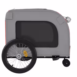 vidaXL Dog Bike Trailer Bicycle Trailer Bike Carriage Oxford Fabric and Iron - red - Additional view 6