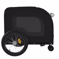 vidaXL Dog Bike Trailer Bicycle Trailer Bike Carriage Oxford Fabric and Iron - black - Additional view 6