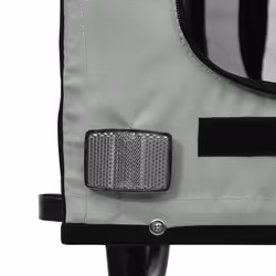 vidaXL Dog Bike Trailer Bicycle Trailer Bike Carriage Oxford Fabric and Iron - grey, 124 x 53 x 53 cm - Additional view 8