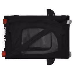vidaXL Dog Bike Trailer Bicycle Trailer Bike Carriage Oxford Fabric and Iron - black, 124 x 53 x 53 cm - Additional view 8