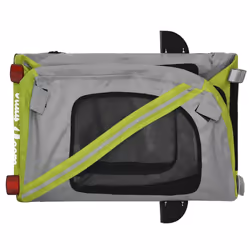 vidaXL Dog Bike Trailer Bicycle Trailer Bike Carriage Oxford Fabric and Iron - green, 124 x 53 x 53 cm - Additional view 8