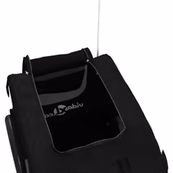 vidaXL Pet Bike Trailer Cargo Trailer Oxford Fabric and Iron - black, 125 x 63 x 66 cm - Additional view 9